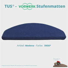 Lade das Bild in den Galerie-Viewer, Stufenmatten TUS® - Vorwerk MODENA | selbstklebend und treppengeeignet (Getufteter Velours, Uni) in 18 Farben