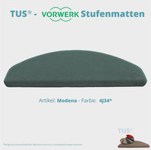 Lade das Bild in den Galerie-Viewer, Stufenmatten TUS® - Vorwerk MODENA | selbstklebend und treppengeeignet (Getufteter Velours, Uni) in 18 Farben