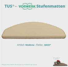 Lade das Bild in den Galerie-Viewer, Stufenmatten TUS® - Vorwerk MODENA | selbstklebend und treppengeeignet (Getufteter Velours, Uni) in 18 Farben