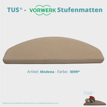 Lade das Bild in den Galerie-Viewer, Stufenmatten TUS® - Vorwerk MODENA | selbstklebend und treppengeeignet (Getufteter Velours, Uni) in 18 Farben