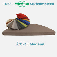 Lade das Bild in den Galerie-Viewer, Stufenmatten TUS® - Vorwerk MODENA | selbstklebend und treppengeeignet (Getufteter Velours, Uni) in 18 Farben