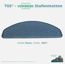 Lade das Bild in den Galerie-Viewer, Stufenmatten TUS® - Vorwerk ALEXIS | selbstklebend und treppengeeignet (Velours, tuftgemustert) in 18 Farben