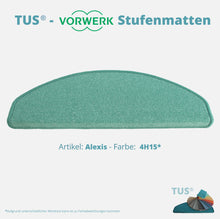 Lade das Bild in den Galerie-Viewer, Stufenmatten TUS® - Vorwerk ALEXIS (Velours, tuftgemustert) in 18 Farben