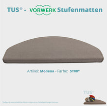 Lade das Bild in den Galerie-Viewer, Stufenmatten TUS® - Vorwerk MODENA | selbstklebend und treppengeeignet (Getufteter Velours, Uni) in 18 Farben
