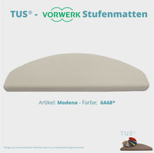 Lade das Bild in den Galerie-Viewer, Stufenmatten TUS® - Vorwerk MODENA | selbstklebend und treppengeeignet (Getufteter Velours, Uni) in 18 Farben
